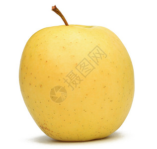 黄苹果维生素饮食小吃食物黄色水果纤维背景图片