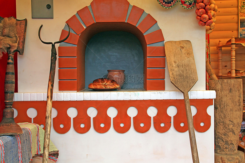 装饰俄罗斯炉灶面包房间装饰品洋葱烤箱木头福利投手温度村庄图片