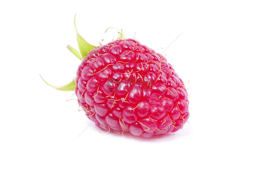 树莓草莓白色覆盆子饮食水果养分叶子绿色果味宏观食物图片