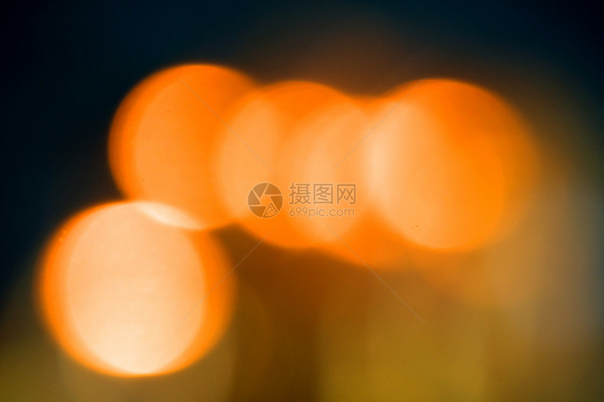 bokeh 背景橙子装饰插图艺术黄色气泡风格图片