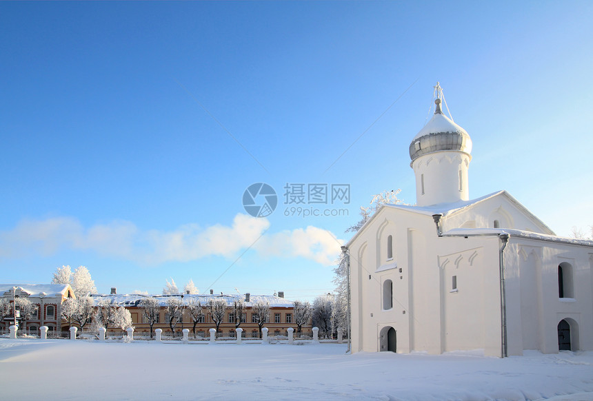 基督教正教教会气象仙境天空季节水晶天气气候阳光下雪冰柱图片