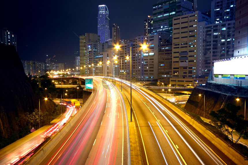 城市黄昏 交通繁忙运动戏剧性立交桥街道场景建筑蓝色运输市中心风景图片