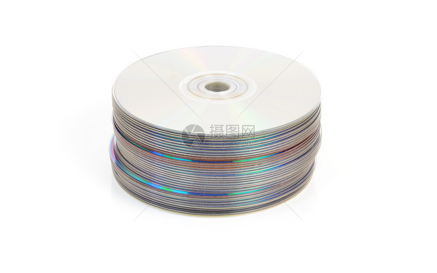 CD 或 DVD 堆栈图片