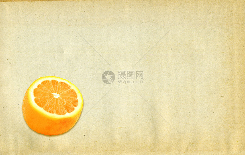 条件背景磨损棕褐色风化笔记水果帆布扫描手稿文档柠檬图片