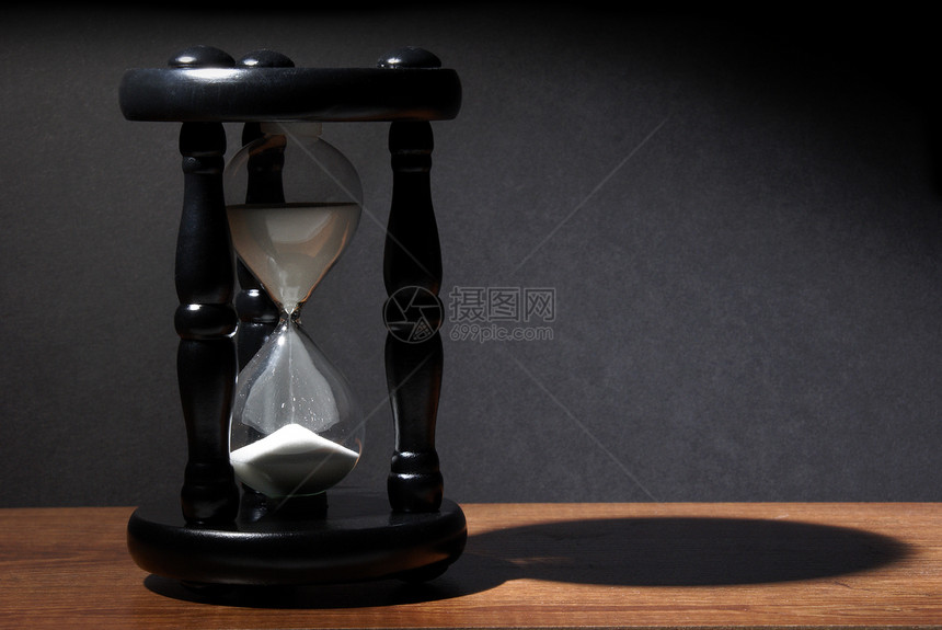时沙沙小时测量倒数手表流动时间数数黑色日程细流图片