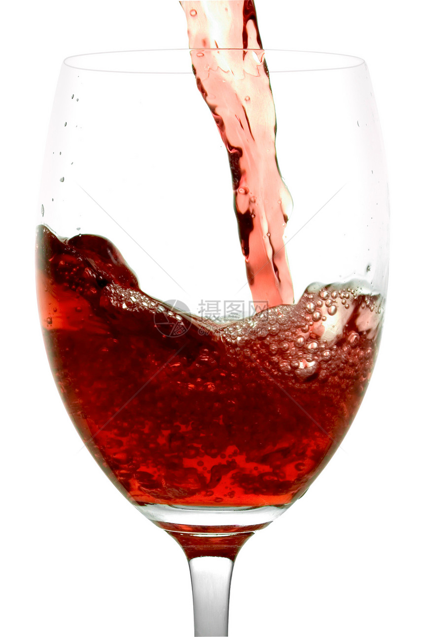 红酒酒杯液体气泡红色漩涡饮料寒意玻璃派对干杯图片