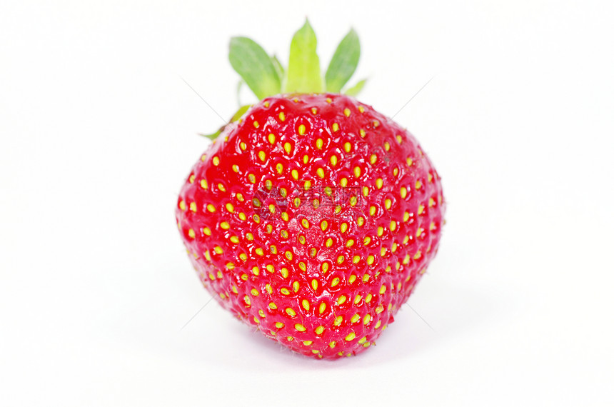 草莓白色种子宏观食物团体红色水果活力绿色浆果图片