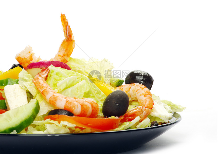沙拉宏观烹饪海鲜树叶起动机食物饮食青菜损失重量图片