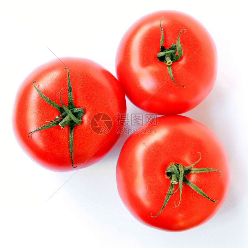 西红茄植物食物绿色剪裁水平水果白色活力藤蔓反射图片