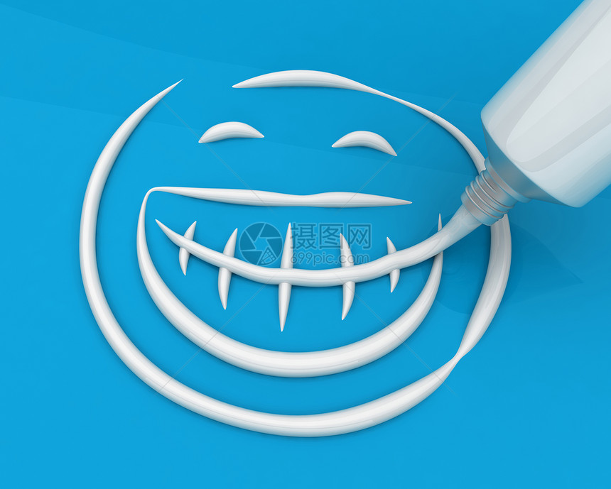 牙刷牙膏生活方式口气保健卫生护理笑脸牙齿美容管子图片