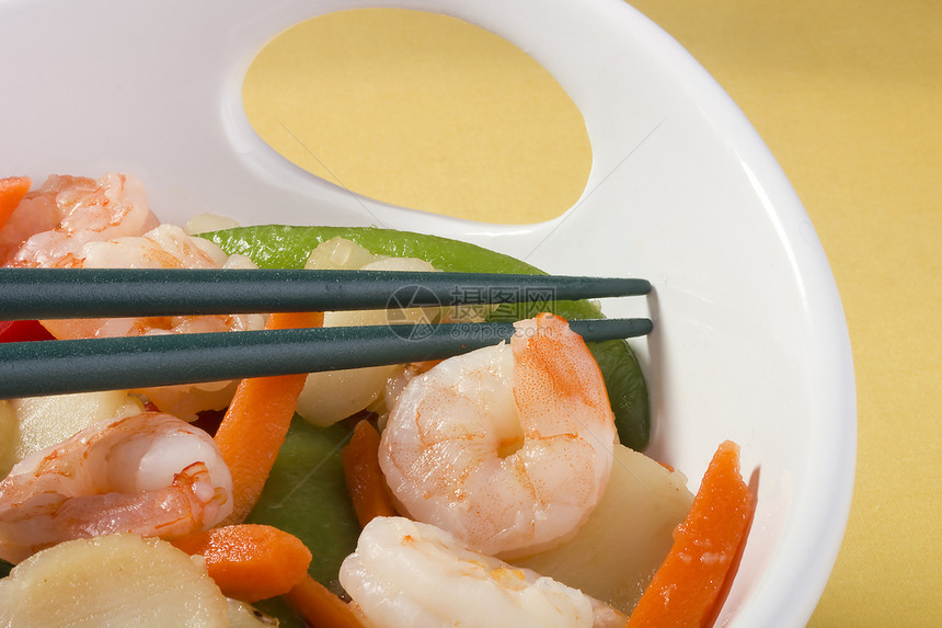 亚洲餐绿色食欲味道美食海鲜文化服务沙拉烹饪筷子图片