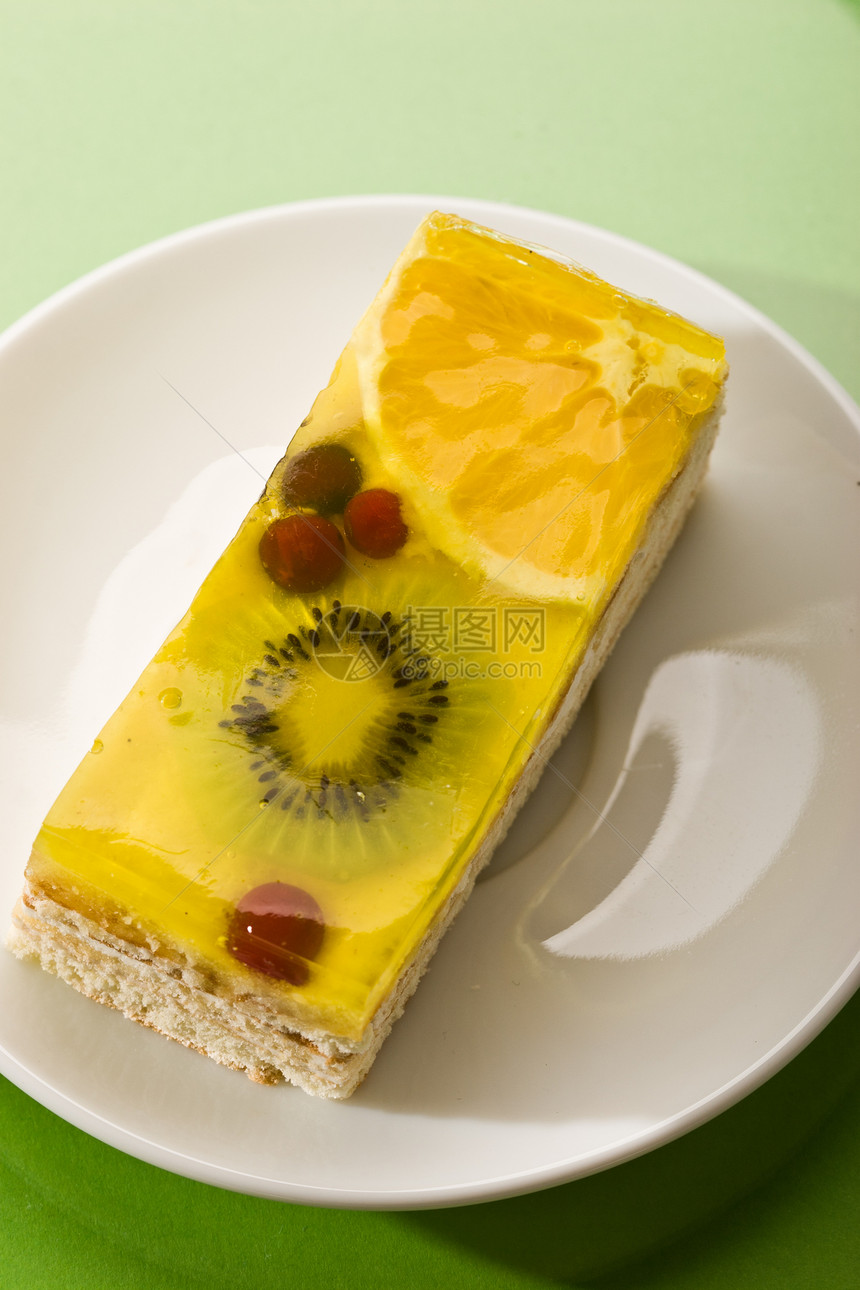 铁列糕点奇异果海绵甜点黄色甜蜜食物美味水果图片
