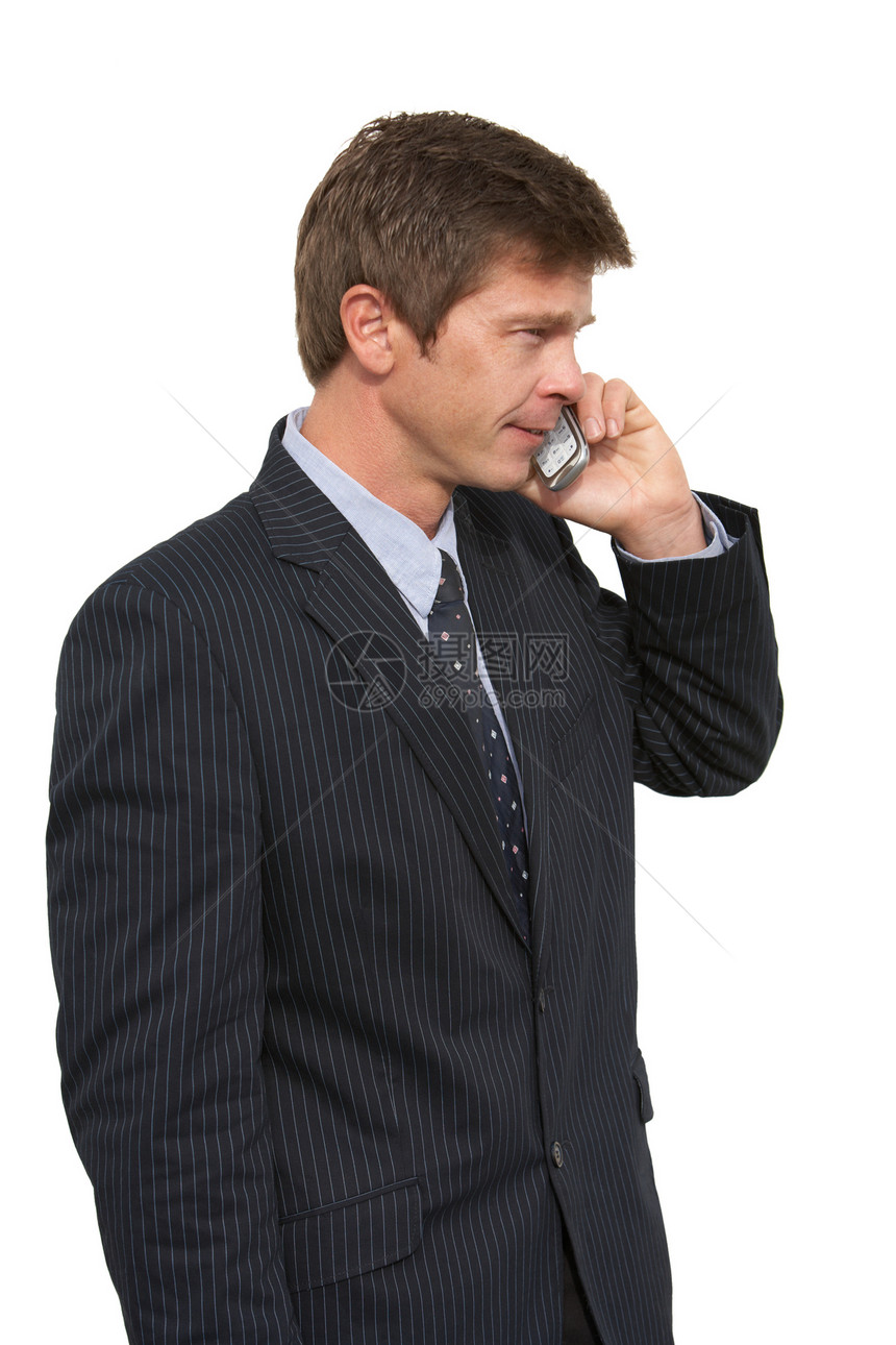 有手机的人男人人士黑发套装电话成人细胞商务图片