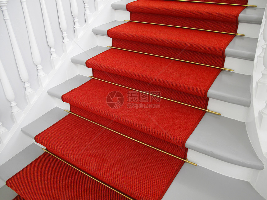 成功红色地毯脚步奢华名声大厅楼梯图片