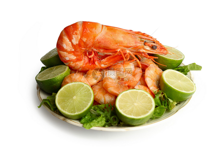 煮虾大虾海鲜尾巴甲壳动物煮沸食物健康饮食美食家海产图片