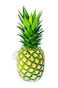 菠萝黄色白色热带绿色食物水果背景图片