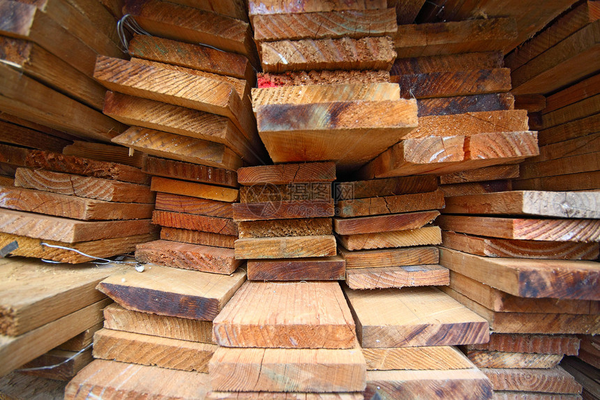 木材堆木头工业院子棕色日志领带矩形材料马赛克铁路图片