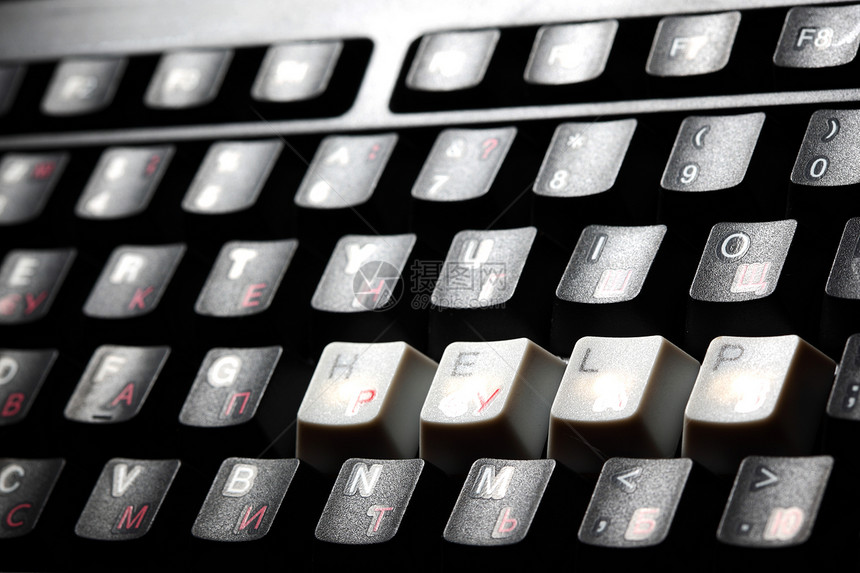 键盘帮助键电子邮件界面数字塑料高科技电子按钮工具灰色中风图片