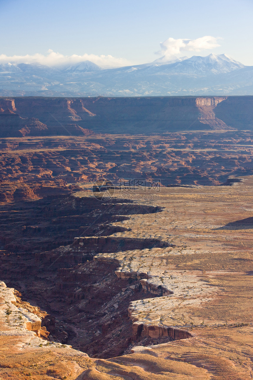 美国犹他州犹他州Canyonland国家公园旅行地质位置山脉岩石构造峡谷外观侵蚀风景图片