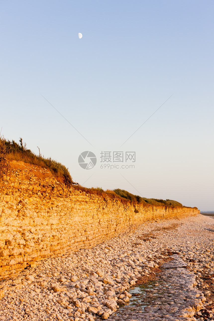 法国波伊图恰恩特斯奥勒隆岛海岸悬崖沿海支撑外观普瓦图风景海岸线海事海景岩石图片