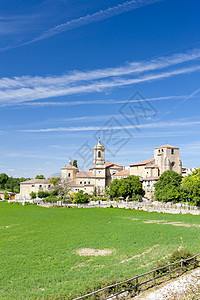 布尔戈斯省西班牙圣多明各德西洛斯 卡斯蒂利亚和里昂城市建筑学筒仓建筑历史性教会世界景点历史旅行背景