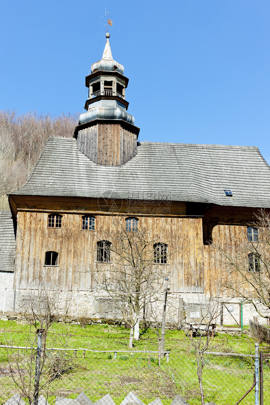 波兰诺瓦比斯特尔茨奇卡木制教堂外观世界建筑景点教会建筑学历史历史性旅行教堂图片