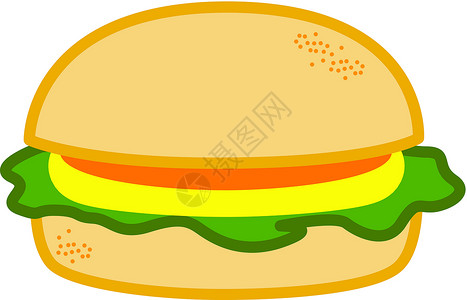 汉堡包蔬菜午餐背景图片