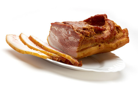 多汁培根羊肉红色食物肥胖倾斜炙烤火腿雕刻粉色投标背景图片