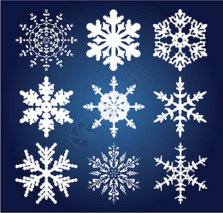 矢量雪花白色问候语墙纸蓝色庆典天气季节性插图艺术品薄片背景图片