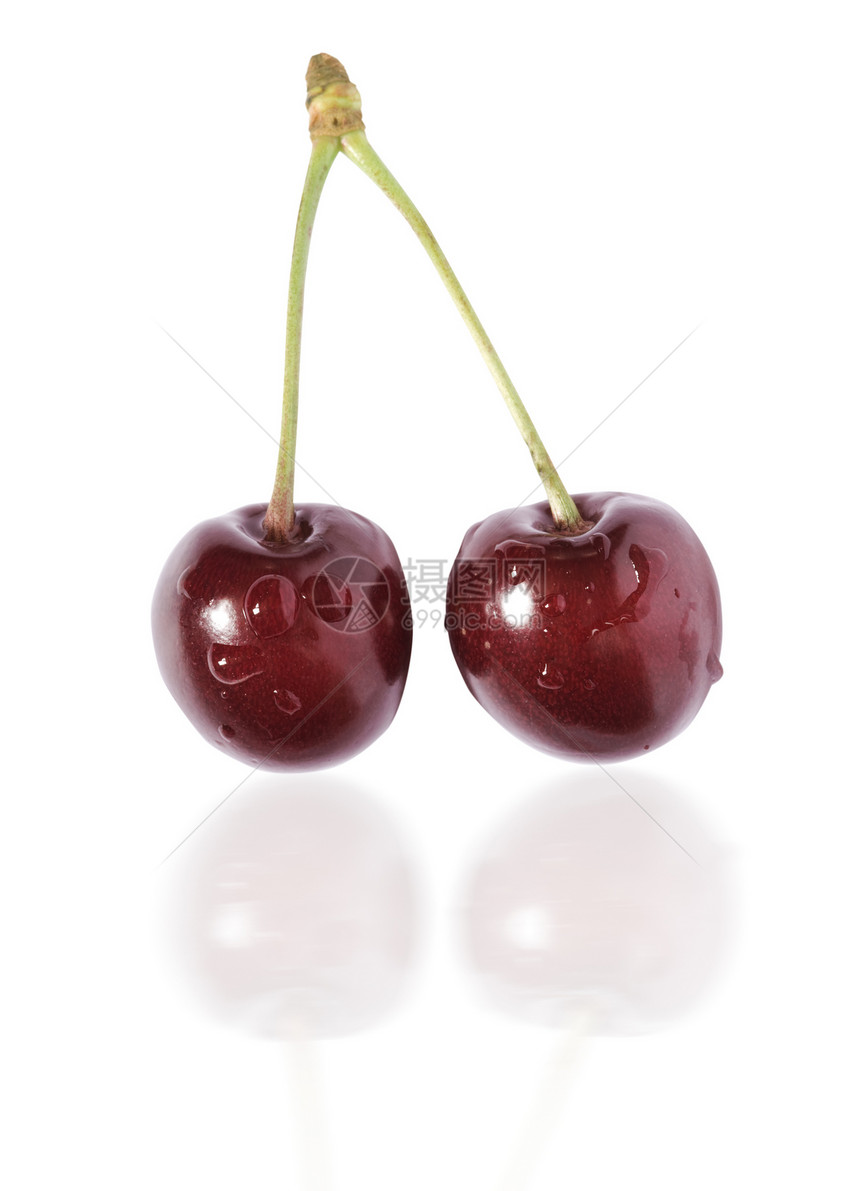 樱桃果汁食物水果红色浆果甜点反射图片