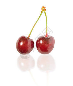 樱桃果汁浆果红色甜点反射食物水果背景图片