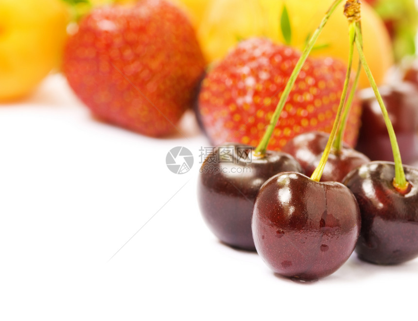 水果果食物宏观饮食水果甜点红色黄色营养白色橙子图片