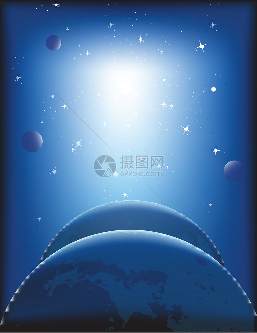 恒星的诞生行星宇宙绘画星星插图数字图片