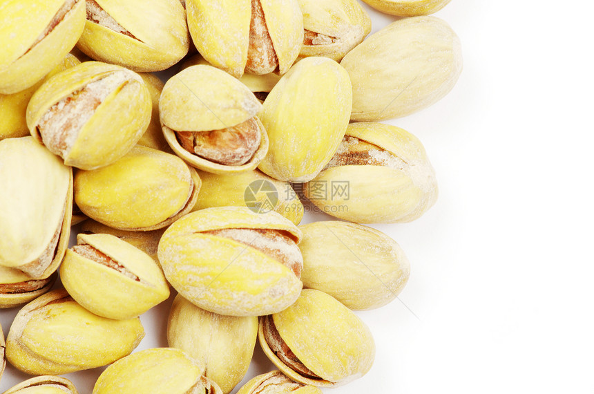 Pistachios 螺旋藻种子团体小吃开心果蔬菜坚果盐渍水果核心食物图片