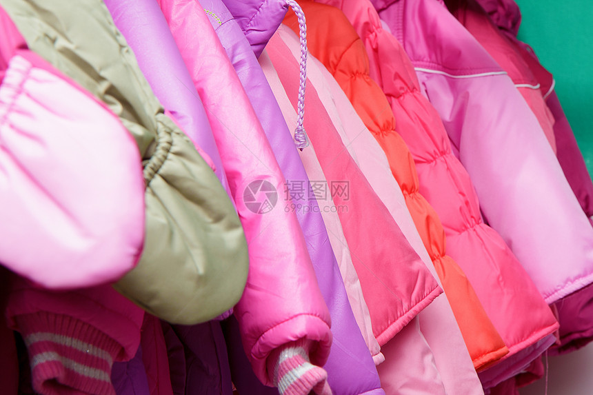 儿童外服储存外套材料童年店铺孩子房间纺织品衣服服装图片