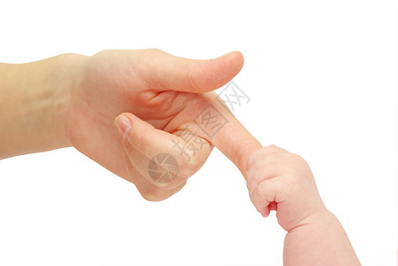 婴儿的手手指皮肤男人父母会议儿子女孩家庭安全女儿背景图片