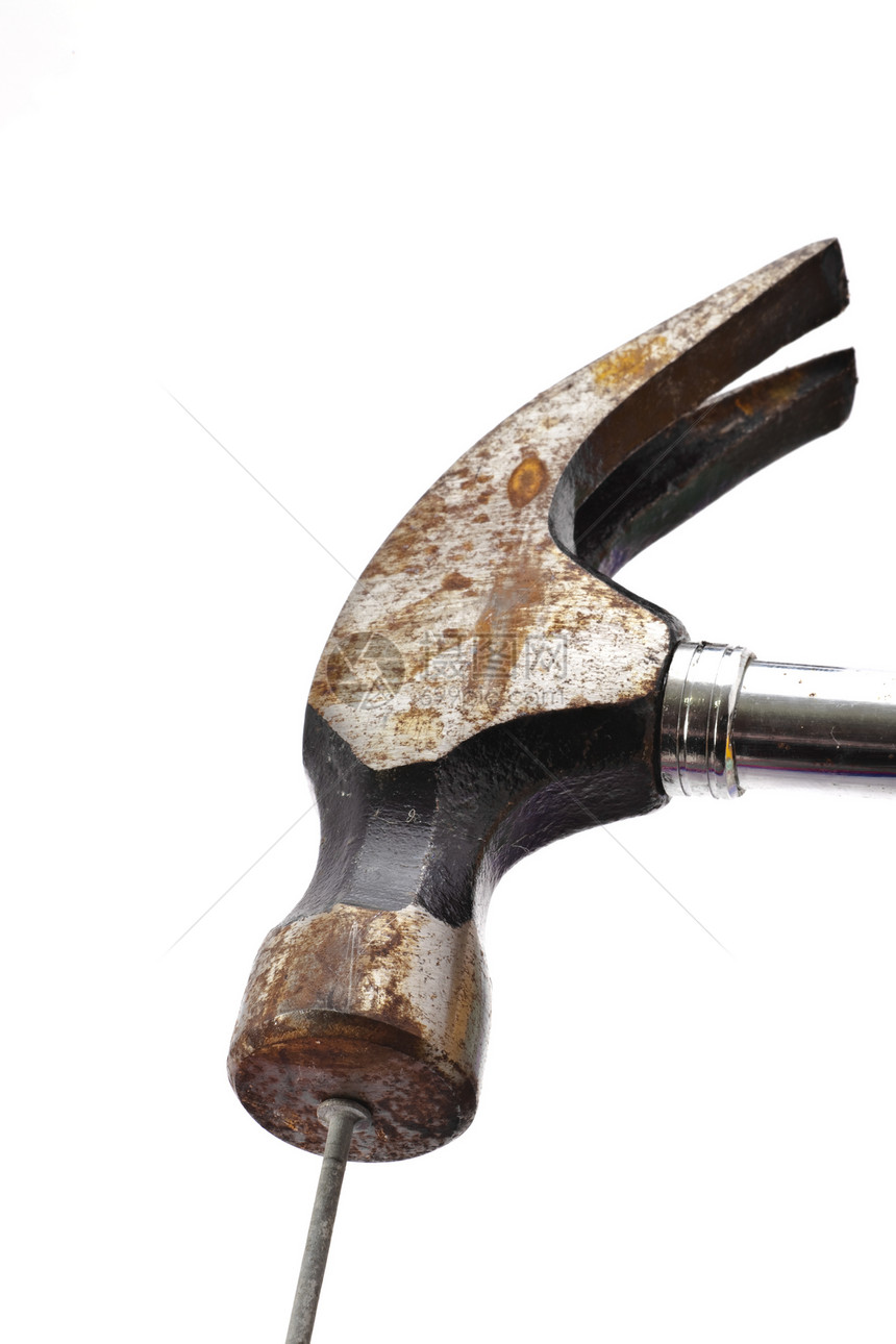 锤子指甲白色硬件宏观装修木工工具工业维修图片