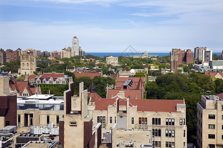 芝加哥大学密歇根湖高清图片
