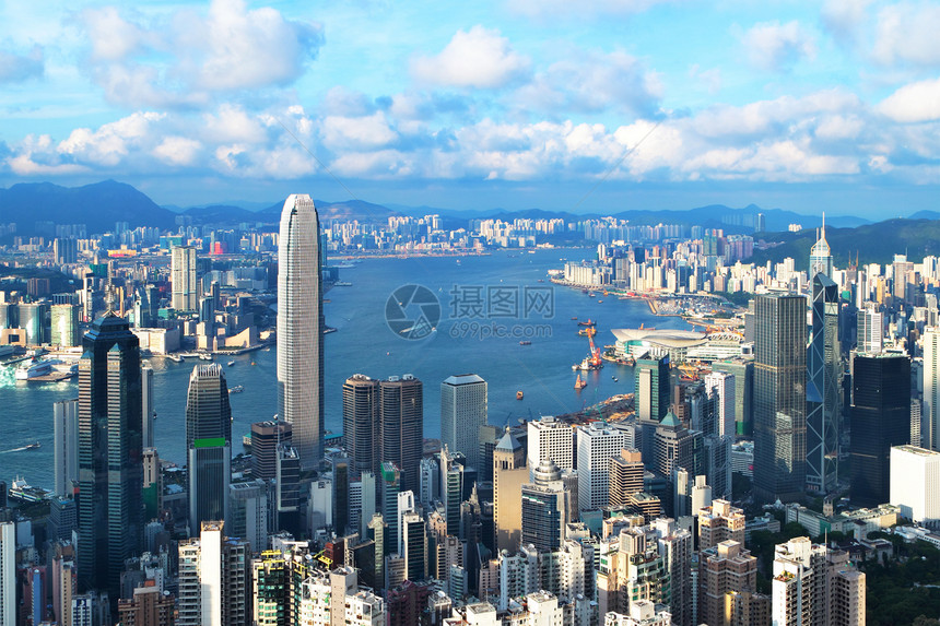 香港星星巡航渡船蓝色运输港口建筑旅行航行天际图片