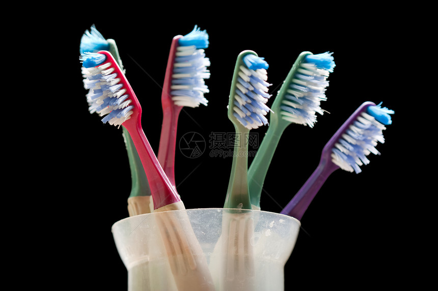 牙膏牙刷刷子洗涤卫生蓝色牌匾牙齿药品杯子家庭牙科图片