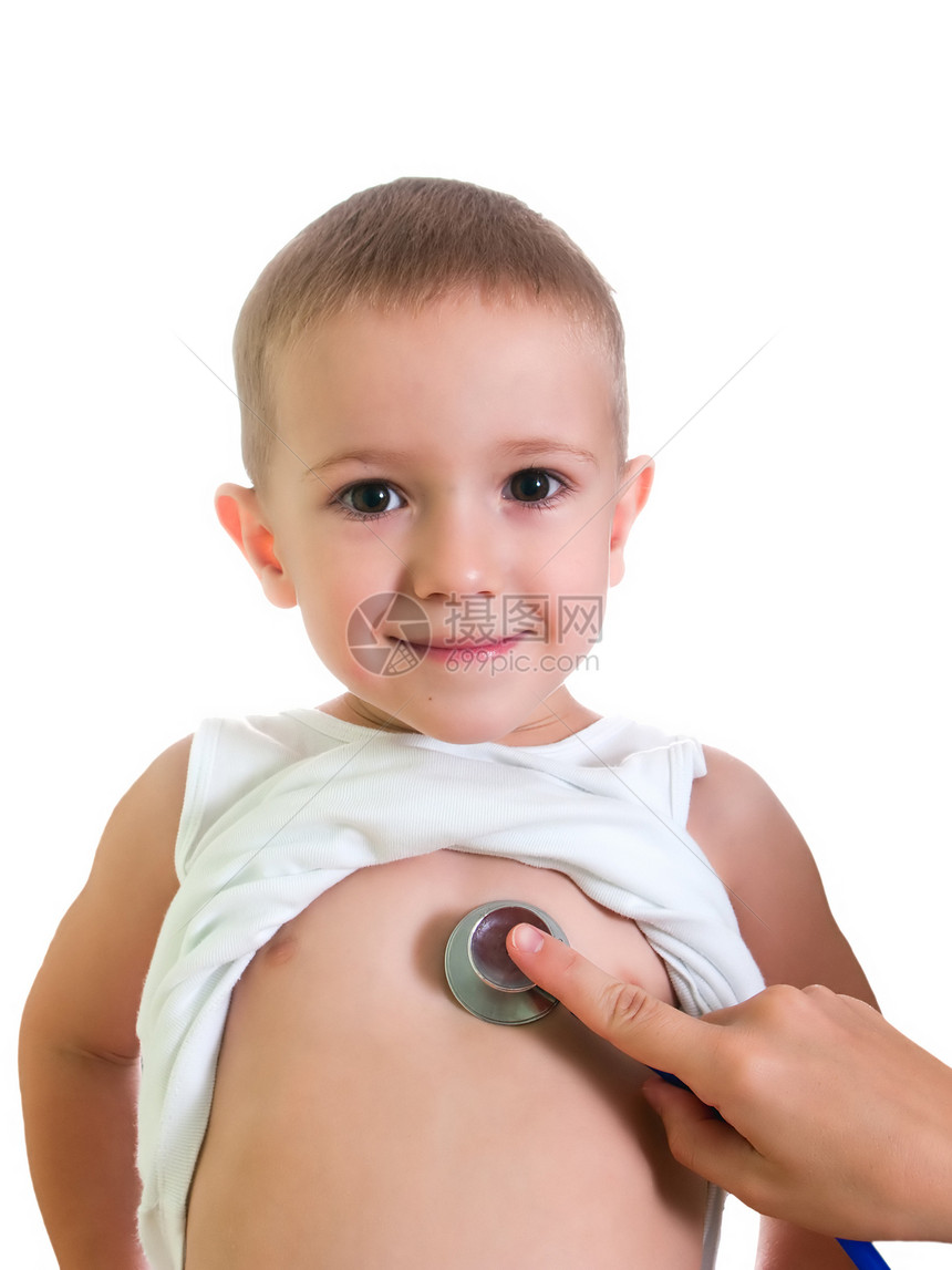 儿童立体听诊器男性孩子女性病人婴儿工具儿科职业男生医院图片