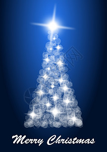 圣诞树卡片插图艺术创造力概念新年背景图片