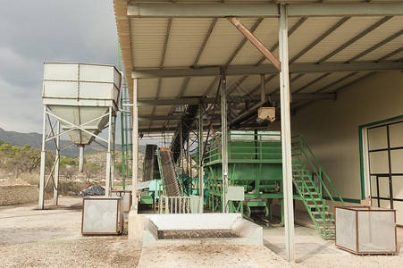 橄榄磨粉厂筒仓工厂水平建筑机械植物食品加工农业工业高清图片