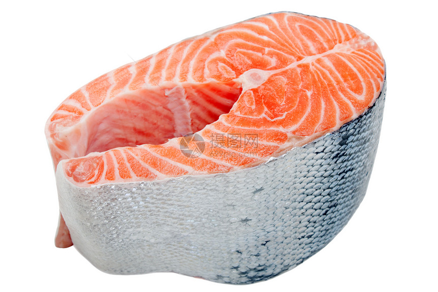 鲑鱼宏观橙子鳟鱼牛扒盐水海鲜餐厅鱼片烹饪午餐图片