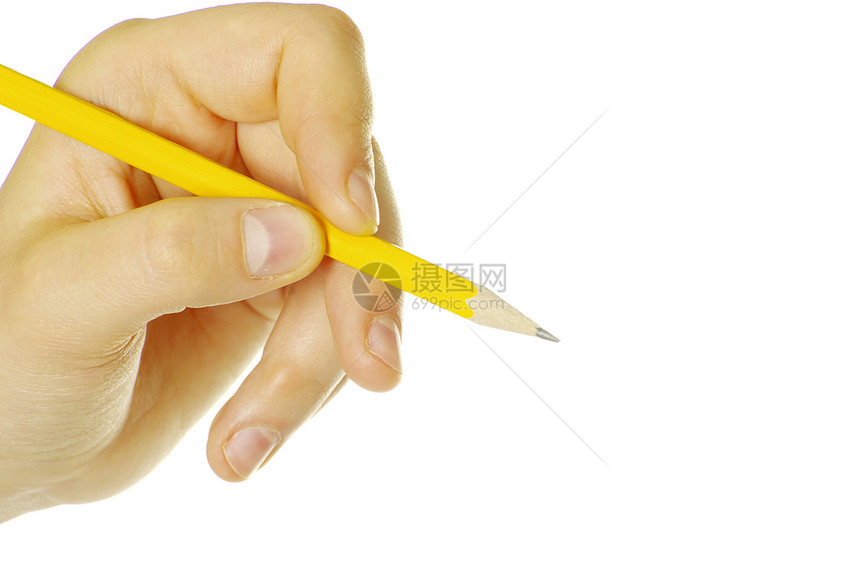 手头铅笔作品书法想像力画家草图学习宏观手指教育绘画图片