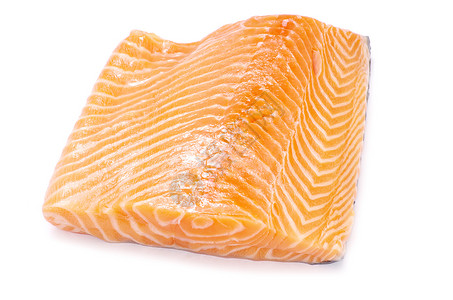 鲑鱼海鲜红色食物营养餐厅白色鳟鱼宏观饮食牛扒背景图片