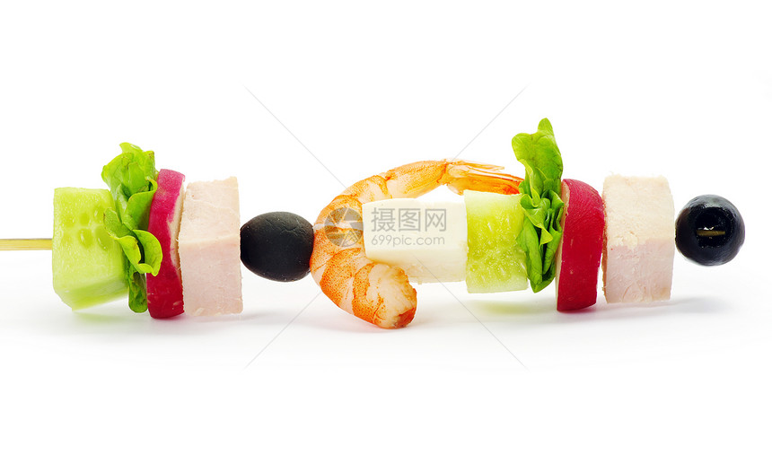 沙拉起动机海鲜面包宴会叶子盘子黄色美食餐饮蔬菜图片