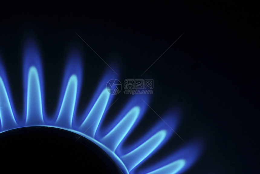 天然气气体圆圈烤箱力量厨房燃料火炉蓝色活力椭圆形甲烷图片