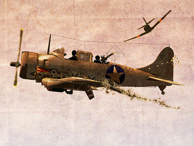 无畏无畏潜水式轰炸机飞机背景图片