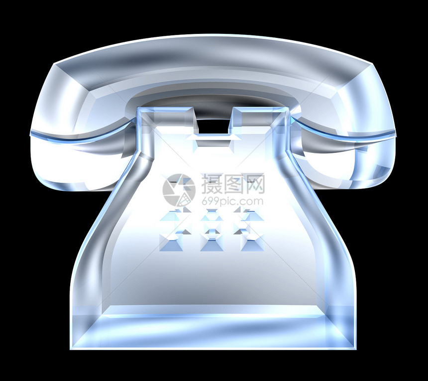 玻璃  3D 的电话符号办公室红色扬声器铃声黑色拨号技术反光紧迫感插图图片